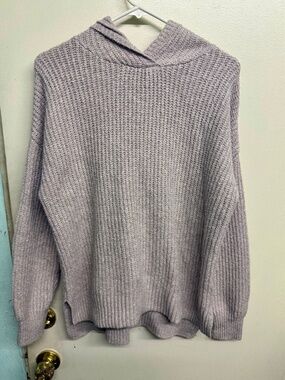 Rachel Zoe Beige Hooded Sweater | Cozy Neutral Knit Pullover
